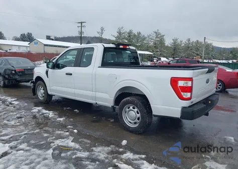 2021 Ford F-150 Xl z USA, uszkodzony, nr VIN 1FTEX1CB7MFB43647